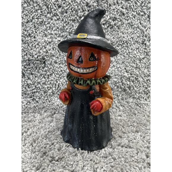 Halloween Retro Pumpkin Head Witch Boo T Ful Ceramic Home Decoration - Picture 1 of 12